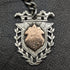 Around 1887 British Antique Sterling Silver Albert Chain 49g Sterling Silver Medal Fob
